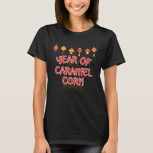 Spaß-Grafik-Jahr der Karamell-Popcorn T-Shirt