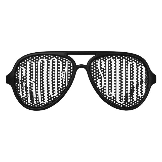 Spaß Groom Squad Bachelor Party-Favoriten Partybrille (Vorderseite)