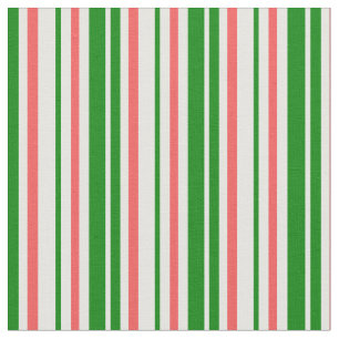 Spaß Grün, Weiß, Rot färben Weihnachten Inspiriert Stoff
