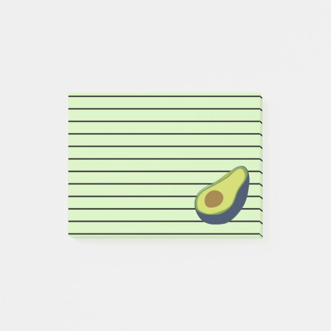 Spaß-grüne Avocado Post-it Klebezettel (Vorderseite)
