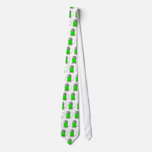 Spaß-grünen Bier-Neonst Patrick Tag Krawatte