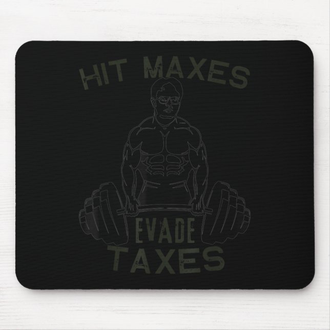 Spaß Gym Weighthieben Schlag Maxen Evakuierensteue Mousepad (Vorne)