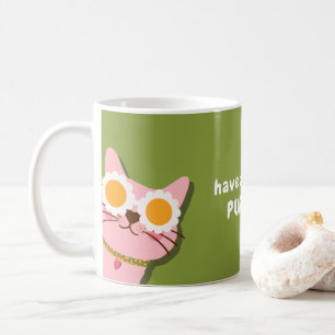 Spaß haben eine reine Tageskatze-Tasse Kaffeetasse