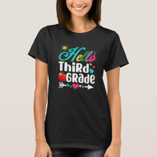 Spaß Hallo dritter Schultag T-Shirt