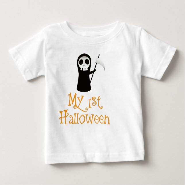 Spaß-Halloween-Baby-T - Shirt - mein erstes (Vorderseite)