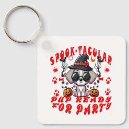 Spaß Halloween Dog Pumpkin Design für Haustiere! Schlüsselanhänger