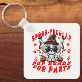 Spaß Halloween Dog Pumpkin Design für Haustiere! Schlüsselanhänger
