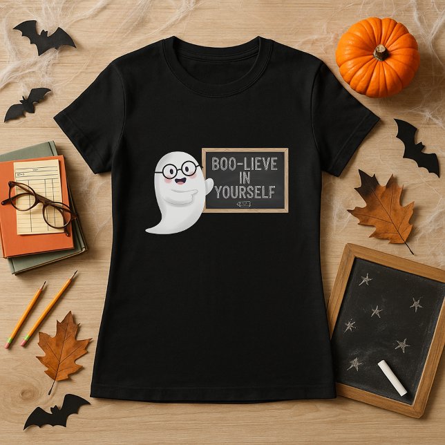 Spaß Halloween Ghost BOO-LIEVE in Ihrem eigenen Le T-Shirt (Von Creator hochgeladen)