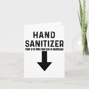 Spaß Hand Sanitizer Karte