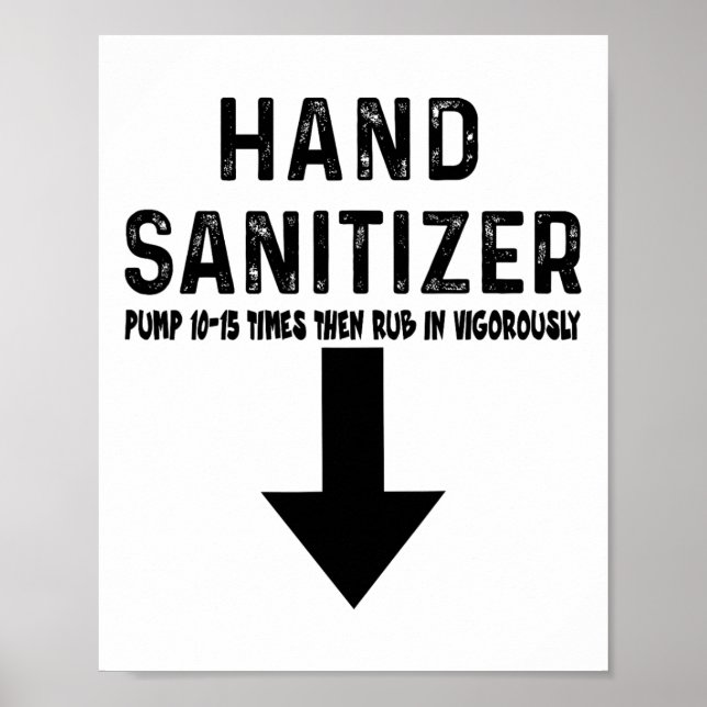Spaß Hand Sanitizer Poster (Vorne)