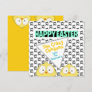 Spaß "Happy Oaster You Crazy Chickens"   Ostern Feiertagskarte