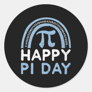 Spaß Happy Pi Day Pi Day Redewendungen Runder Aufkleber