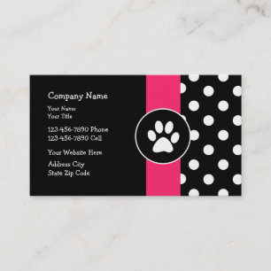 Spaß-Haustierpflege-Visitenkarten Visitenkarte