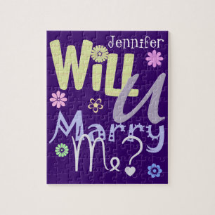 Spaß-Heirat-Antrag-Puzzlespiel Puzzle