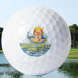 Spaß helfen Wasser Golf Ball Vorname
