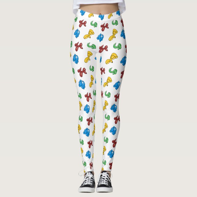 Spaß, heller Ballontierentwurf Leggings (Vorderseite)