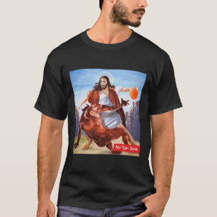 Spaß heute nicht Satan Jesus Crossover Basketball T-Shirt