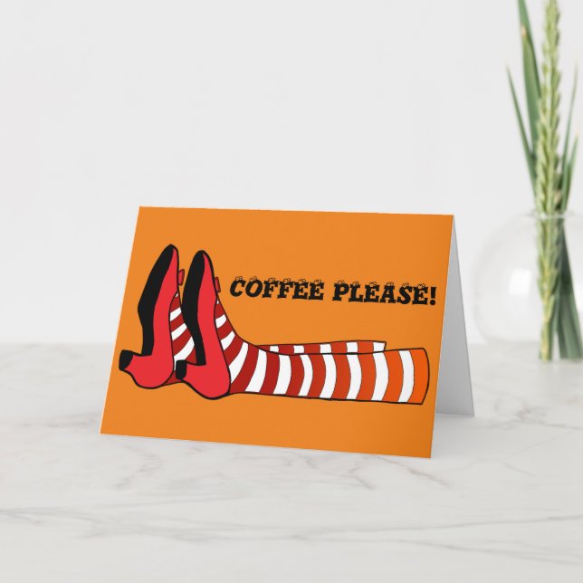 Spaß/Hexenleder, Halloween-Weihnachtskarte Feiertagskarte (Vorderseite)