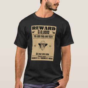 Spaß hinzufügen IHR GESICHT, TEXT Cowboy gewollt P T-Shirt