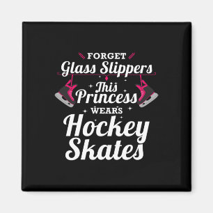Spaß Hockey-Design für Mädchen Frauen Eishockeyspi Magnet