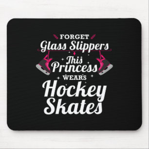 Spaß Hockey-Design für Mädchen Frauen Eishockeyspi Mousepad