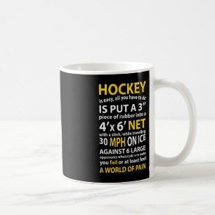 Spaß Hockey-Quote Hockey ist ein einfaches Geschen Kaffeetasse
