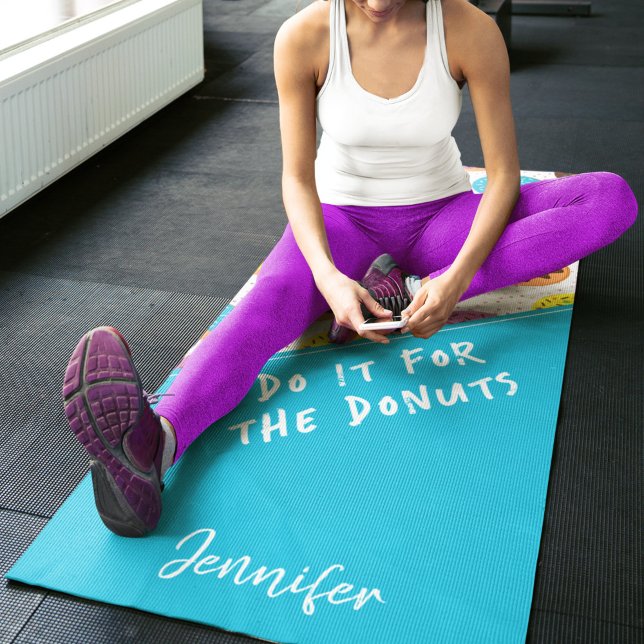 Spaß humorvoll mache ich es für die Donuts bunt Yogamatte (Von Creator hochgeladen)