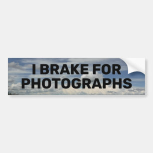 Spaß "I Brake for Fotografs" Autoaufkleber