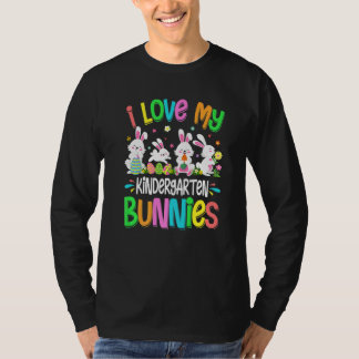 Spaß I Liebe Mein Kindergarten Bunnies Bunny Eggs T-Shirt