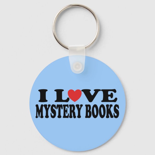 Spaß I Liebe Mystery Books T - Shirt Schlüsselanhänger (Vorderseite)