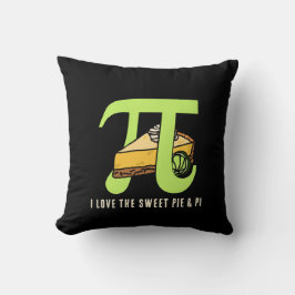 Spaß I LIEBE PIE UND PI Day Kissen