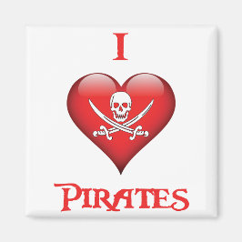 Spaß I Liebe Pirates Magnet