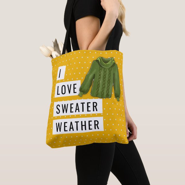 Spaß I Liebe Sweater Weather White Polka Dots Gold (Von Nahem)