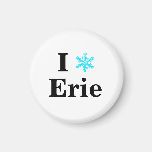 Spaß I Snowflake Erie Magnet