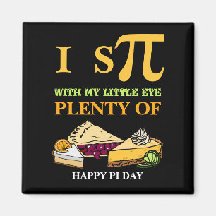 Spaß I SPY VIELE PIE Happy Pi Day Magnet