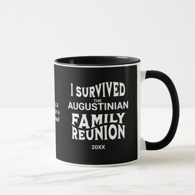 Spaß I überlebt Familie Wiedersehen Personalisiert Tasse (Rechts)