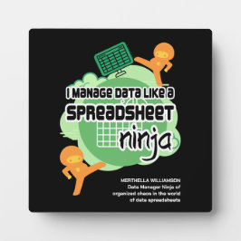 Spaß I Verwalten von Daten SPREADSHEET NINJA Fotoplatte
