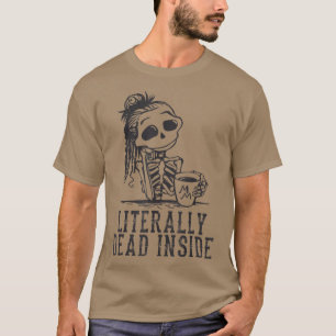 Spaß, ich bin buchstäblich tot im sonnigen Skelett T-Shirt