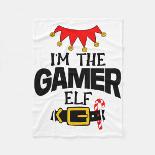 Spaß Ich bin die Gamer-Elf-Kostüme Weihnachten Fam Fleecedecke