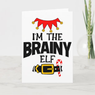 Spaß Ich bin die klugen Elf-Kostüme Weihnachten Fa Karte
