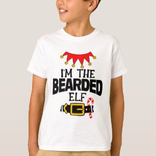 Spaß Ich bin die Kostüme des bärtigen Elfen Weihna T-Shirt