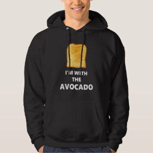 Spaß ich bin mit dem Avocado Toast Halloween-Kostü Hoodie