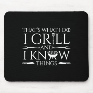 Spaß ich Grill und wissen, Dinge Meat Lover Rbecue Mousepad