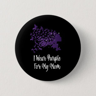 Spaß ich tragen Lila für meine Mama Heimerheimer A Button