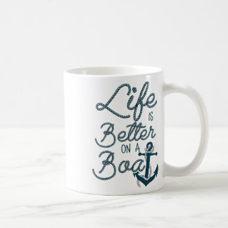 Spaß im Leben ist besser auf einem Boot für Bootsl Kaffeetasse