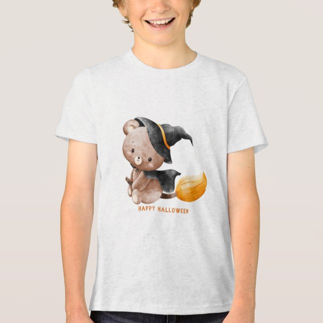 Spaß im Retro-Stil "Süßes oder Saures" Splash Hall Tri-Blend Shirt (Vorderseite)