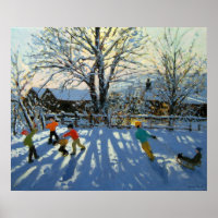 Spaß im Schnee Tideswell Derbyshire