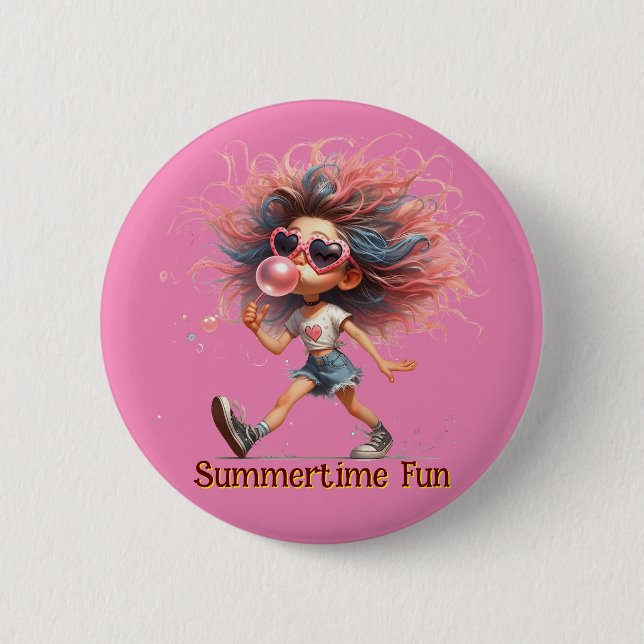 Spaß im Sommer  Button (Vorderseite)