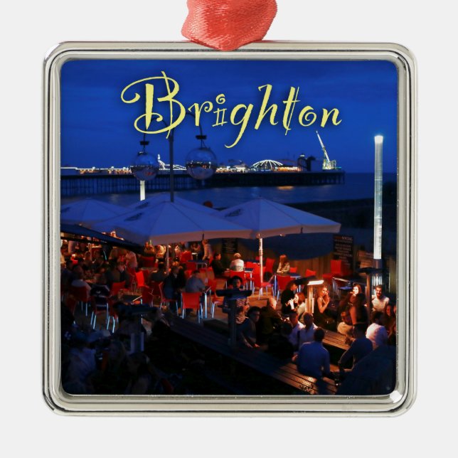 Spaß in Brighton! Ornament Aus Metall (Vorne)