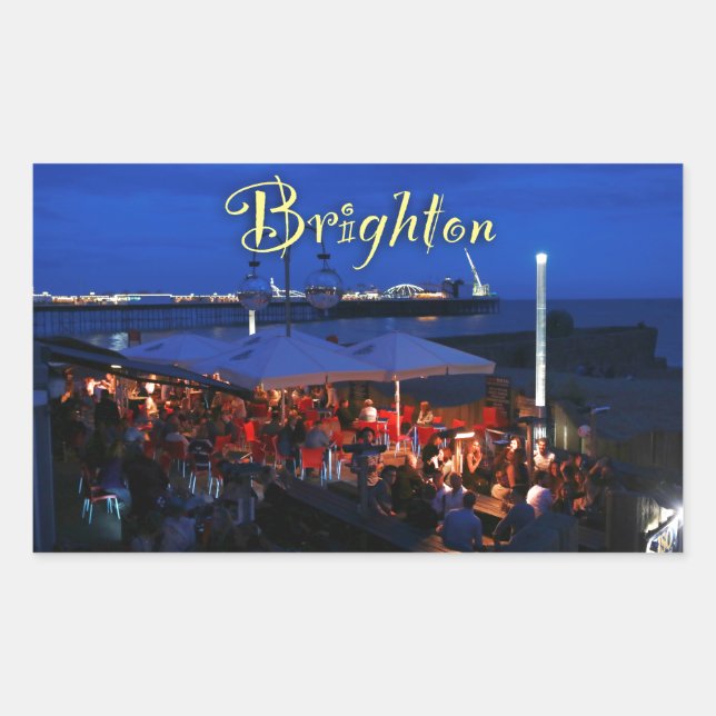 Spaß in Brighton! Rechteckiger Aufkleber (Vorderseite)